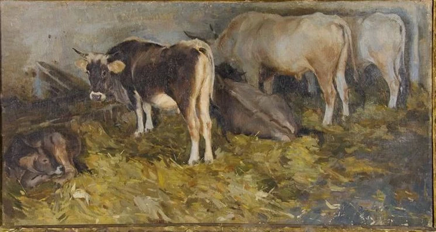 Mucche nella stalla
